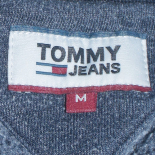 Tommy Jeans Men Blue Regular Fit Crew Neck Sweatshirt M