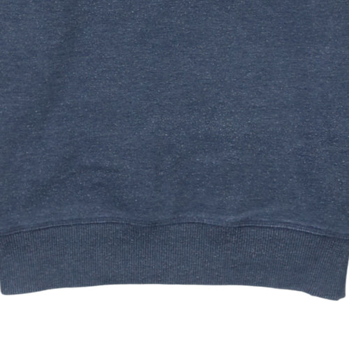 Tommy Jeans Men Blue Regular Fit Crew Neck Sweatshirt M