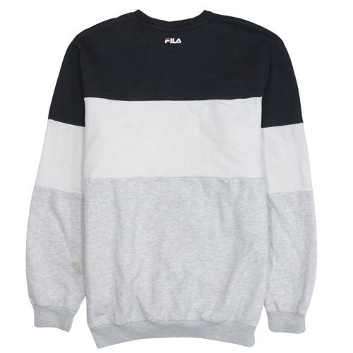 Fila Men's Multicoloured Crew Neck Logo Sweatshirt Size S