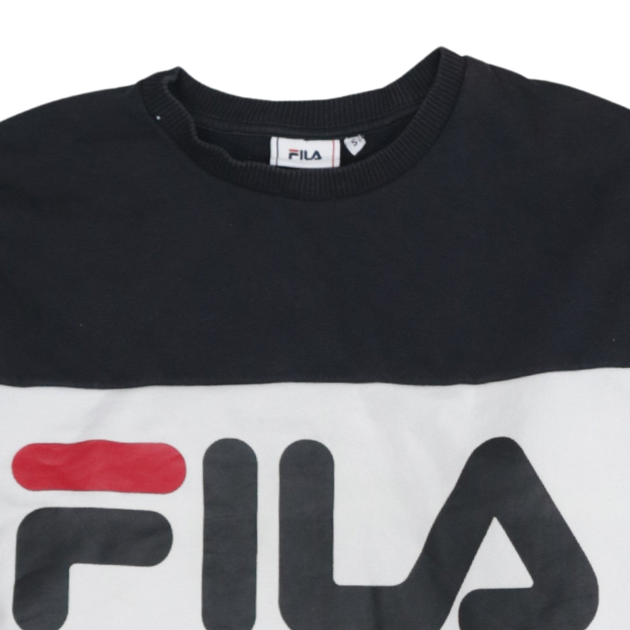 Fila Men's Multicoloured Crew Neck Logo Sweatshirt Size S