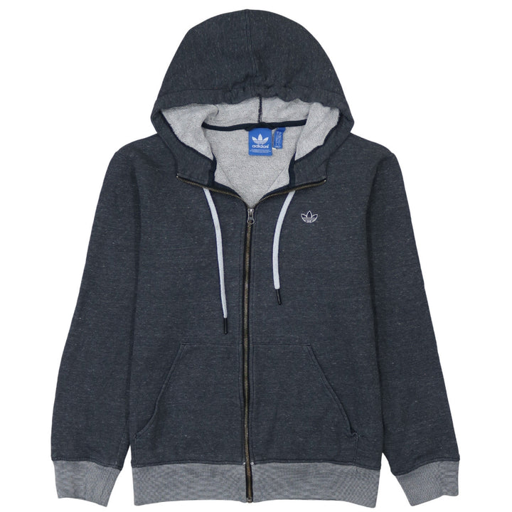 Adidas Mens Grey Full Zip Hoodie Size M Regular Fit