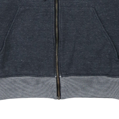 Adidas Mens Grey Full Zip Hoodie Size M Regular Fit
