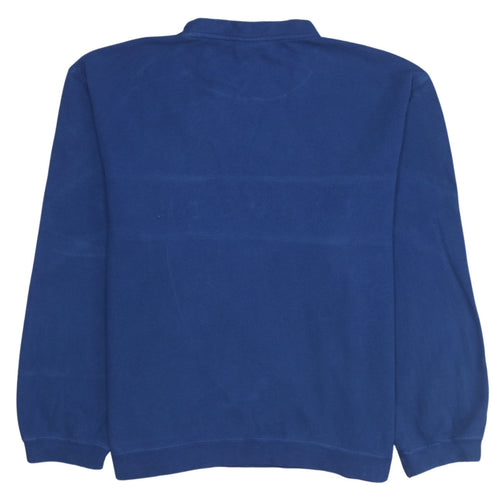 Lacoste Men's Blue Embroidered Logo Sweatshirt L Regular Fit