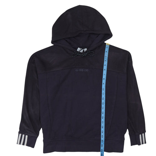 Adidas Womens Black Size 10 Pullover Hoodie Sweatshirt