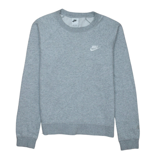 Nike Men's Grey Crew Neck Pullover Sweatshirt Size S