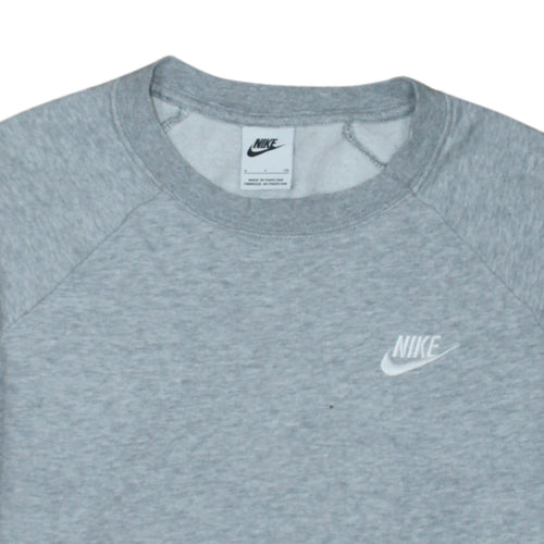 Nike Men's Grey Crew Neck Pullover Sweatshirt Size S