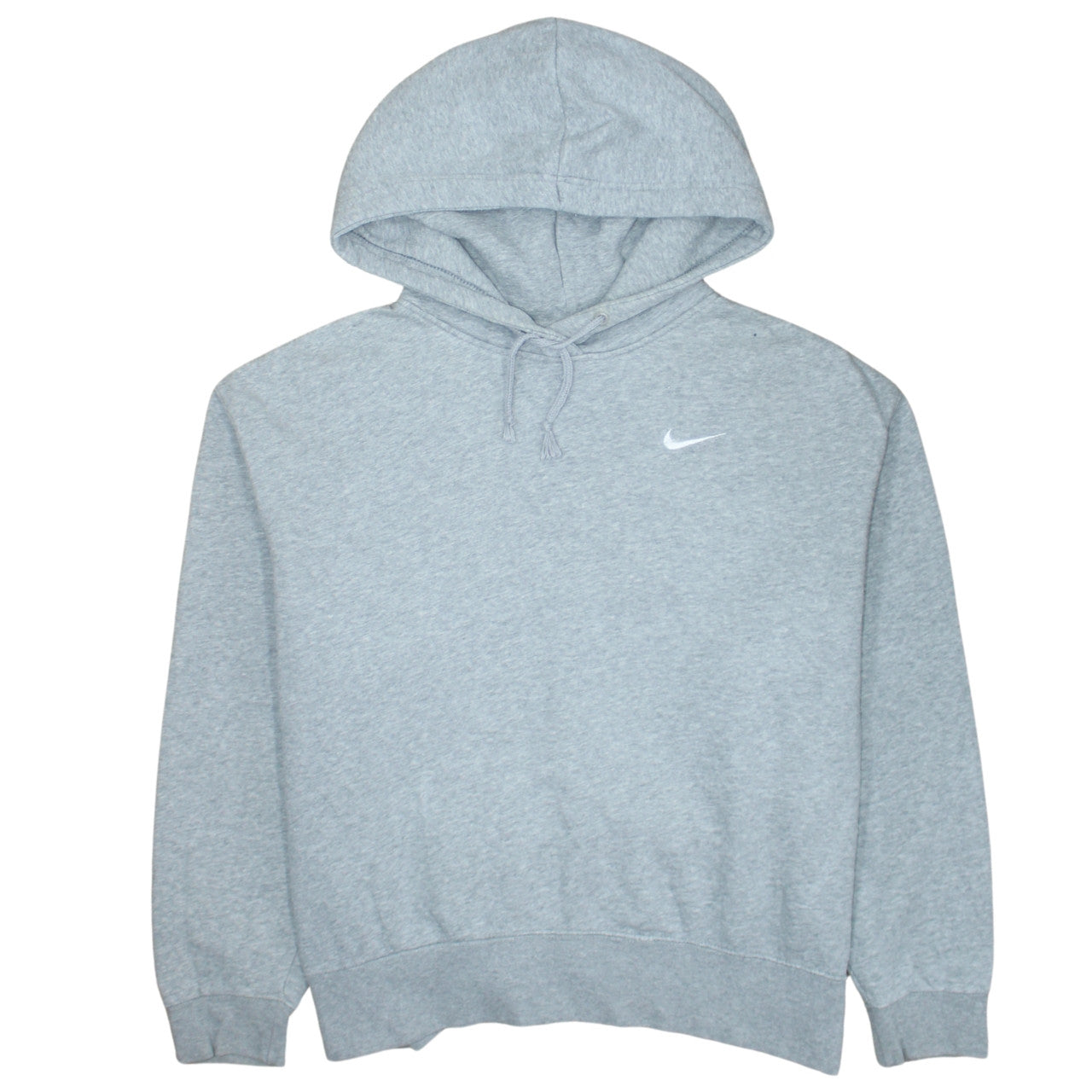 Nike Women’s Grey Pullover Hoodie Medium Cotton Blend Warm Sweatshirt