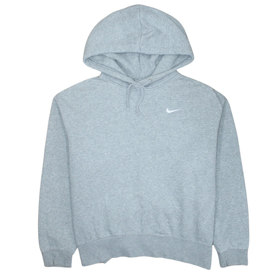 Nike Women’s Grey Pullover Hoodie Medium Cotton Blend Warm Sweatshirt