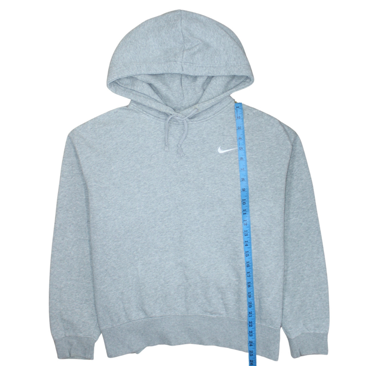 Nike Women’s Grey Pullover Hoodie Medium Cotton Blend Warm Sweatshirt