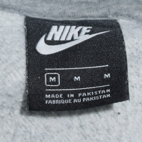 Nike Women’s Grey Pullover Hoodie Medium Cotton Blend Warm Sweatshirt
