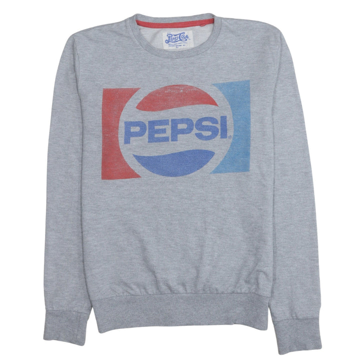 Cedar Wood State Men's Grey Pepsi Logo Sweatshirt Size M Regular Fit