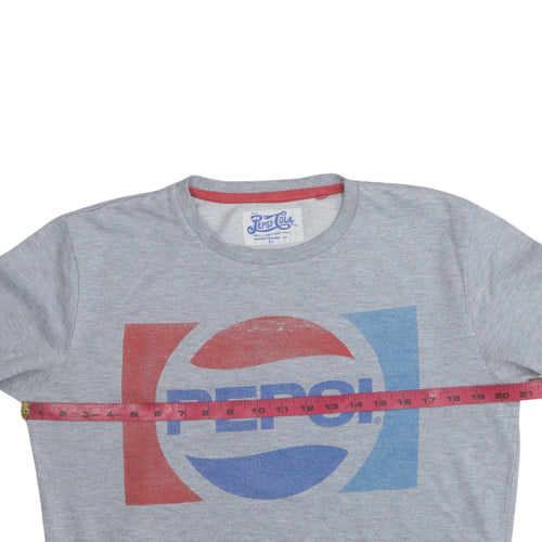 Cedar Wood State Men's Grey Pepsi Logo Sweatshirt Size M Regular Fit