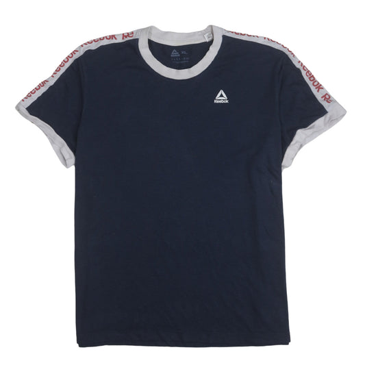 Reebok Men's Blue XL Crew Neck Short Sleeve Sports T-Shirt