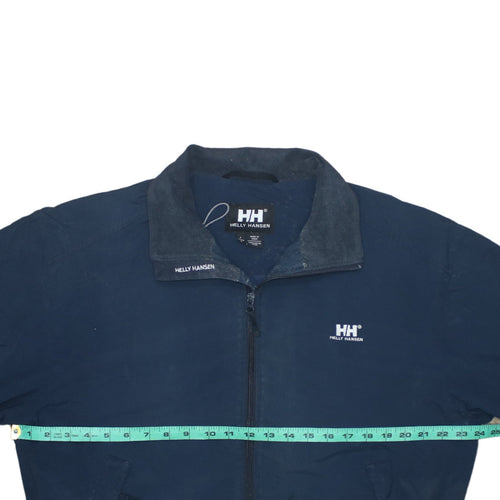 Helly Hansen Men's Blue Nylon Bomber Jacket L Windproof Full Zip
