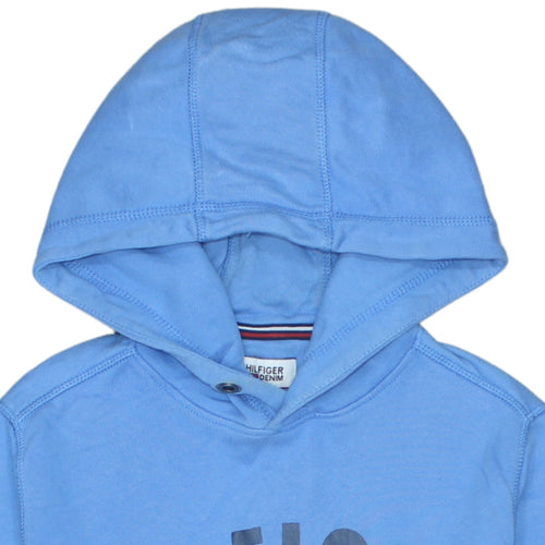 Tommy Hilfiger Men's Blue Pullover Hoodie Size S Graphic Print
