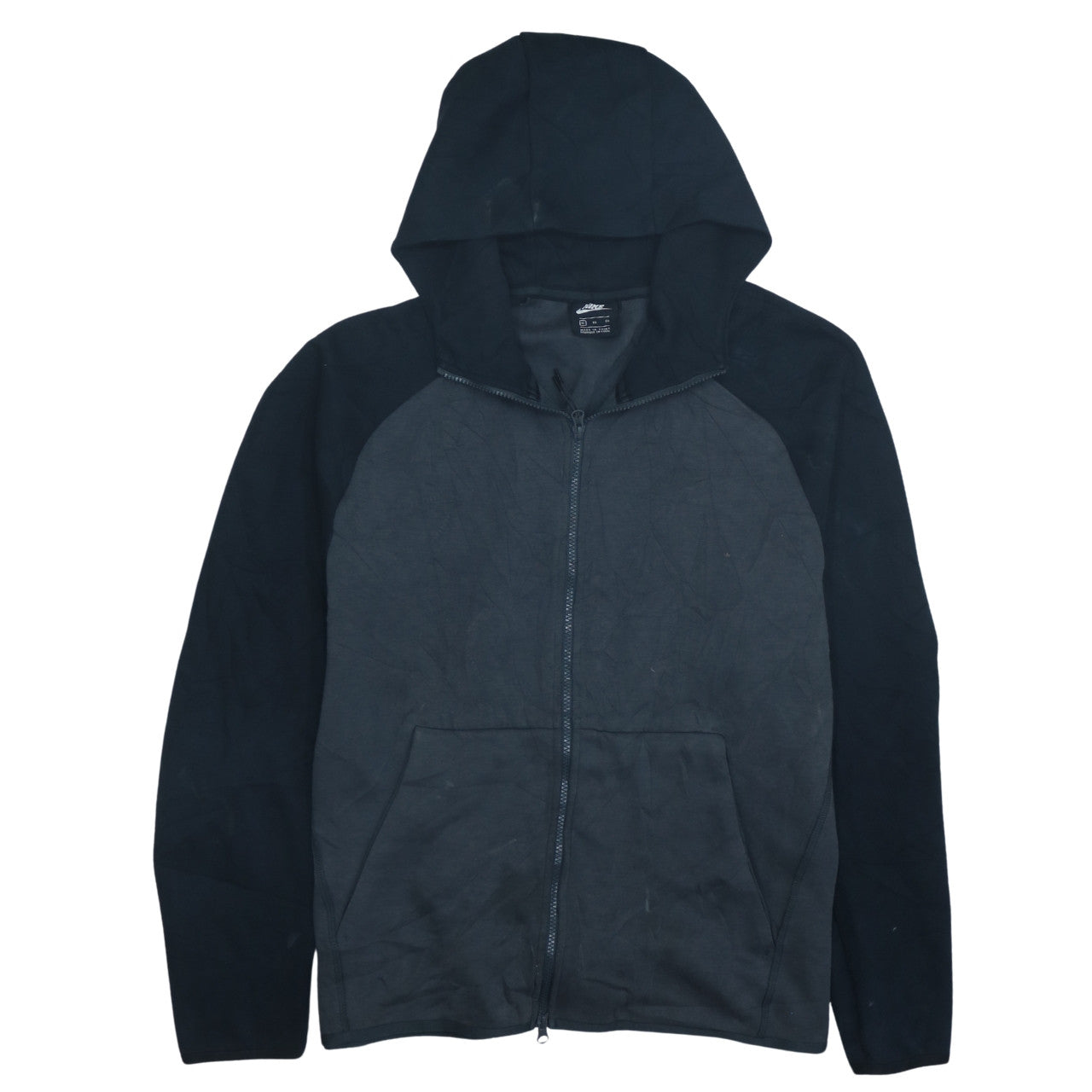 Nike Men's Black XL Full Zip Hoodie Lightweight Fleece Sweatshirt