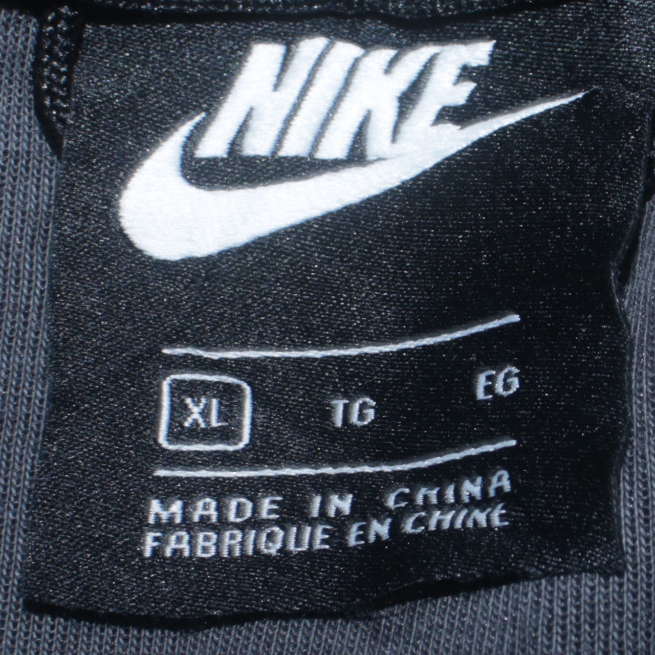 Nike Men's Black XL Full Zip Hoodie Lightweight Fleece Sweatshirt