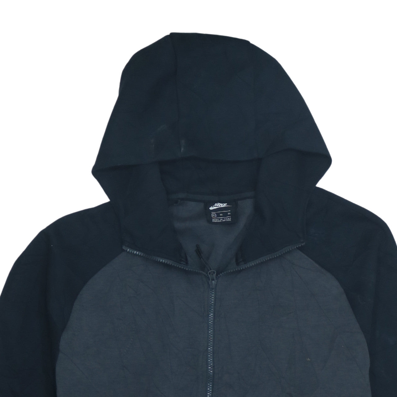 Nike Men's Black XL Full Zip Hoodie Lightweight Fleece Sweatshirt