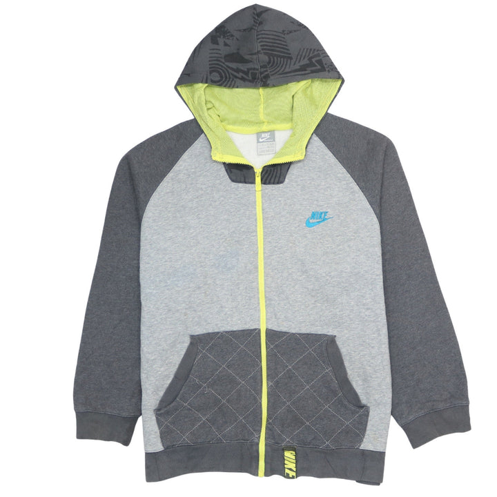 Nike Boys Grey Full Zip Hoodie XL 13-15 Years Sportswear Style