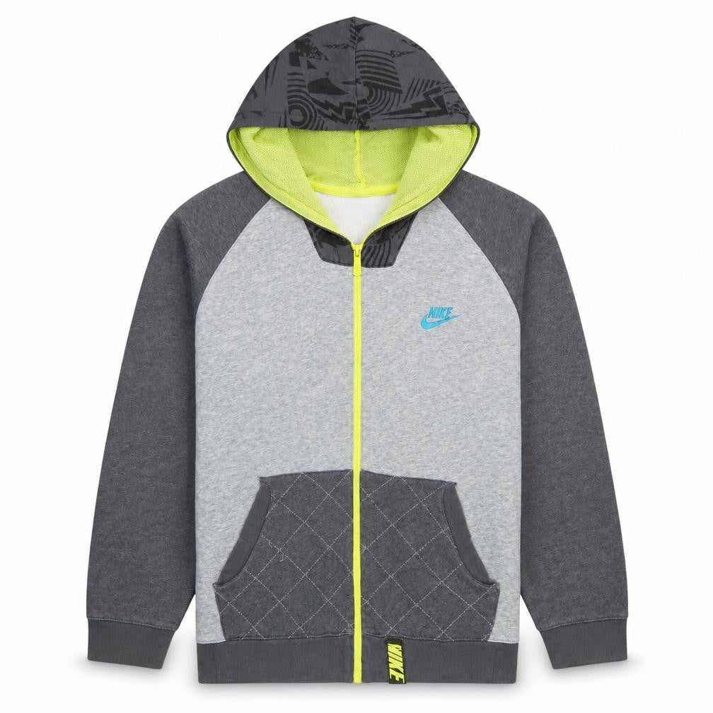 Nike Boys Grey Full Zip Hoodie XL 13-15 Years Sportswear Style
