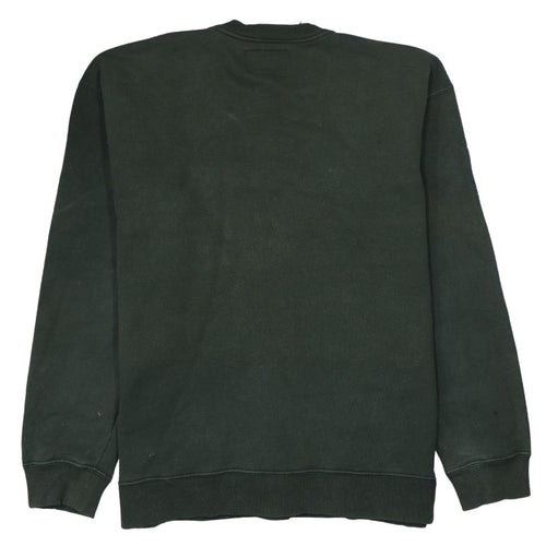 Energie Men's Green Large Pullover Crew Neck Embroidered Sweatshirt