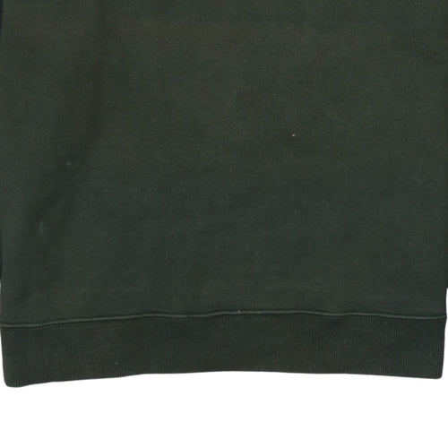 Energie Men's Green Large Pullover Crew Neck Embroidered Sweatshirt