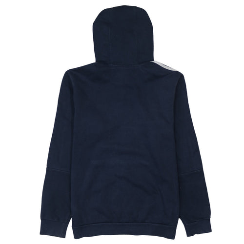 adidas Men’s Blue Pullover Hoodie Medium Logo Fleece Sweatshirt