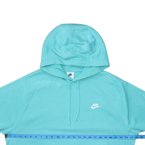 Nike Men's Blue Pullover Hoodie Size L Regular Fit Fleece Sweatshirt