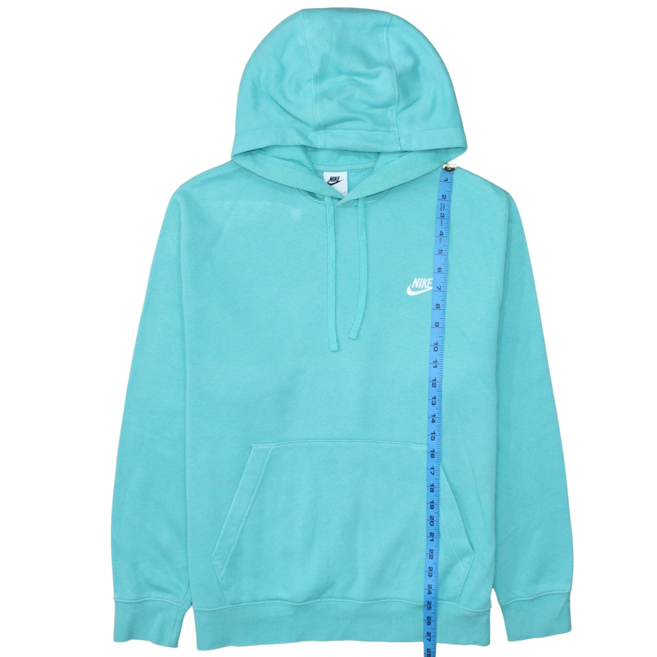 Nike Men's Blue Pullover Hoodie Size L Regular Fit Fleece Sweatshirt