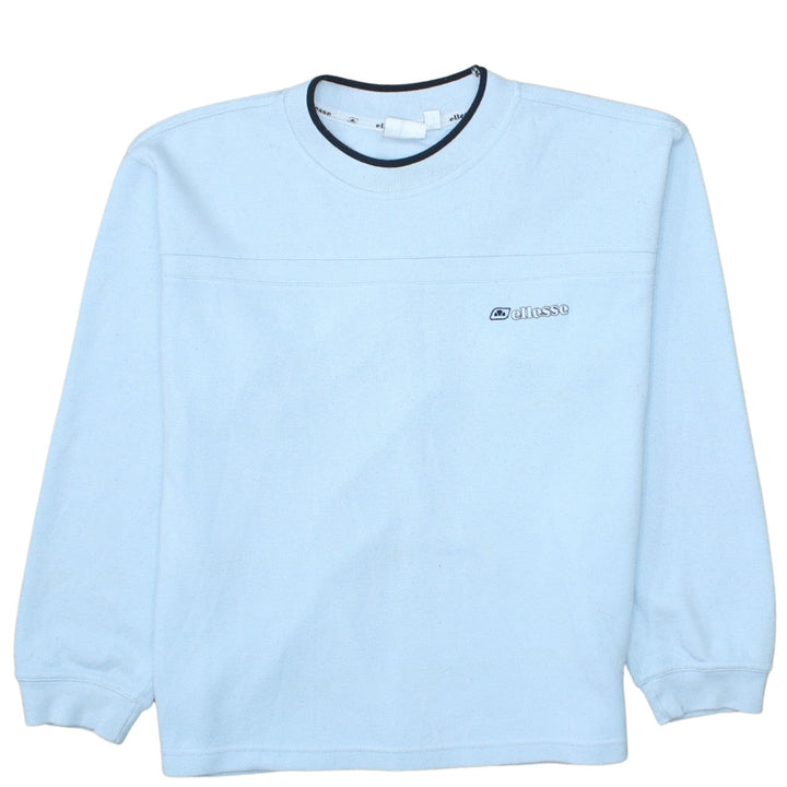 Ellesse Women Blue Crew Neck Pullover Sweatshirt Size 14