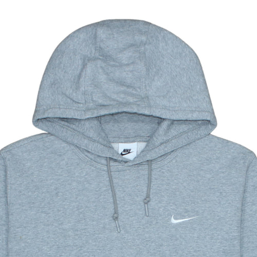 Nike Men Grey Pullover Hoodie L Regular Fit Fleece Sportswear