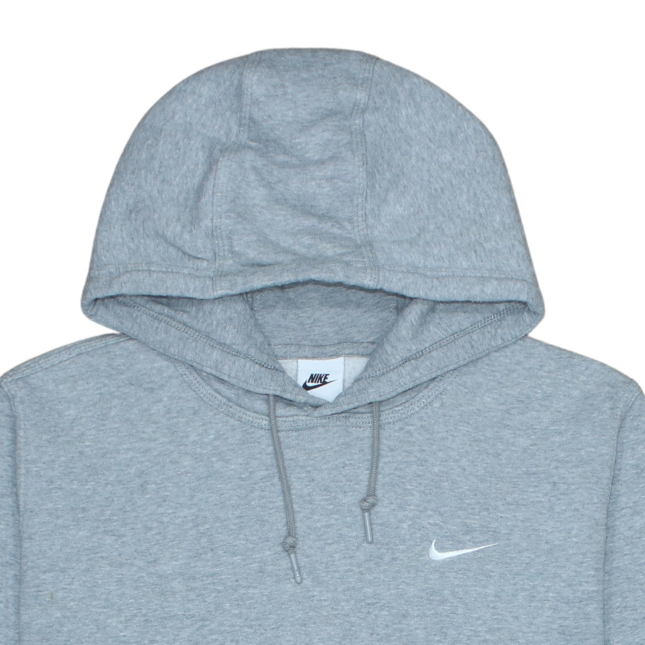 Nike Men Grey Pullover Hoodie L Regular Fit Fleece Sportswear