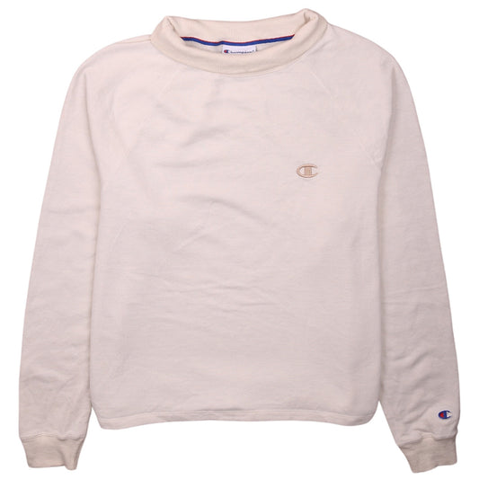 Champion Women Beige Long Sleeve Pullover Sweatshirt L