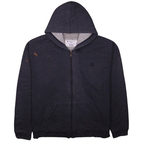 Champion Men’s Grey 2XL Full Zip Hoodie Sweatshirt