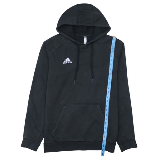 Adidas Men's Black Pullover Hoodie Size M Regular Fit Sportswear