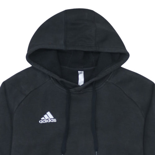 Adidas Men's Black Pullover Hoodie Size M Regular Fit Sportswear