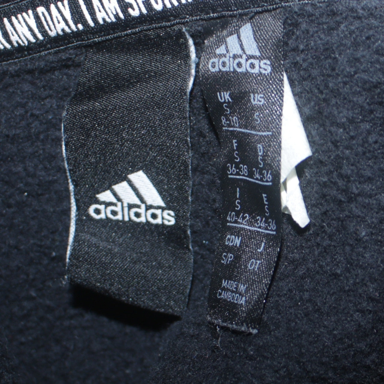 Adidas Women Black Pullover Hoodie Small Logo Sportswear