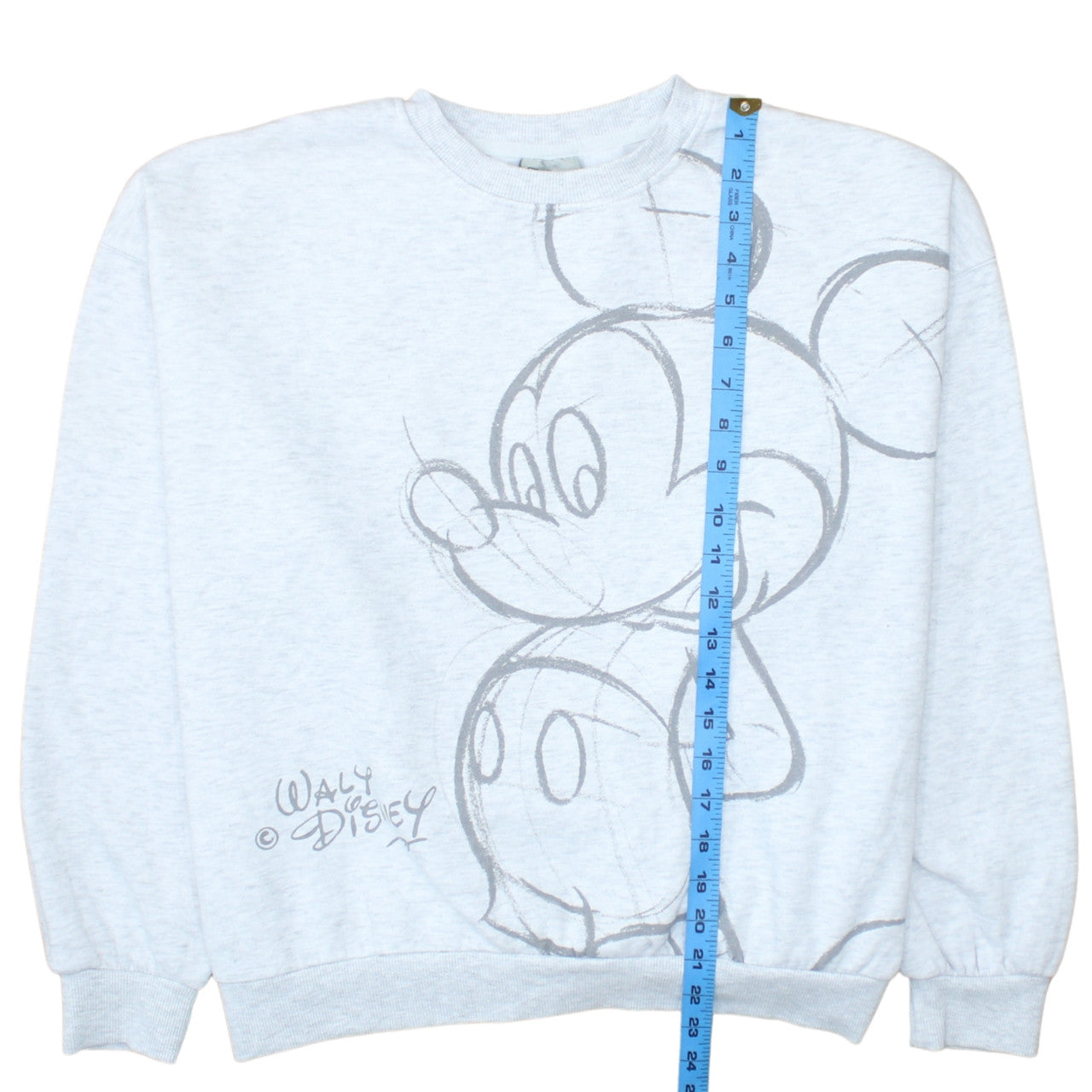 Disney Women Grey Mickey Mouse Graphic Pullover Sweatshirt S