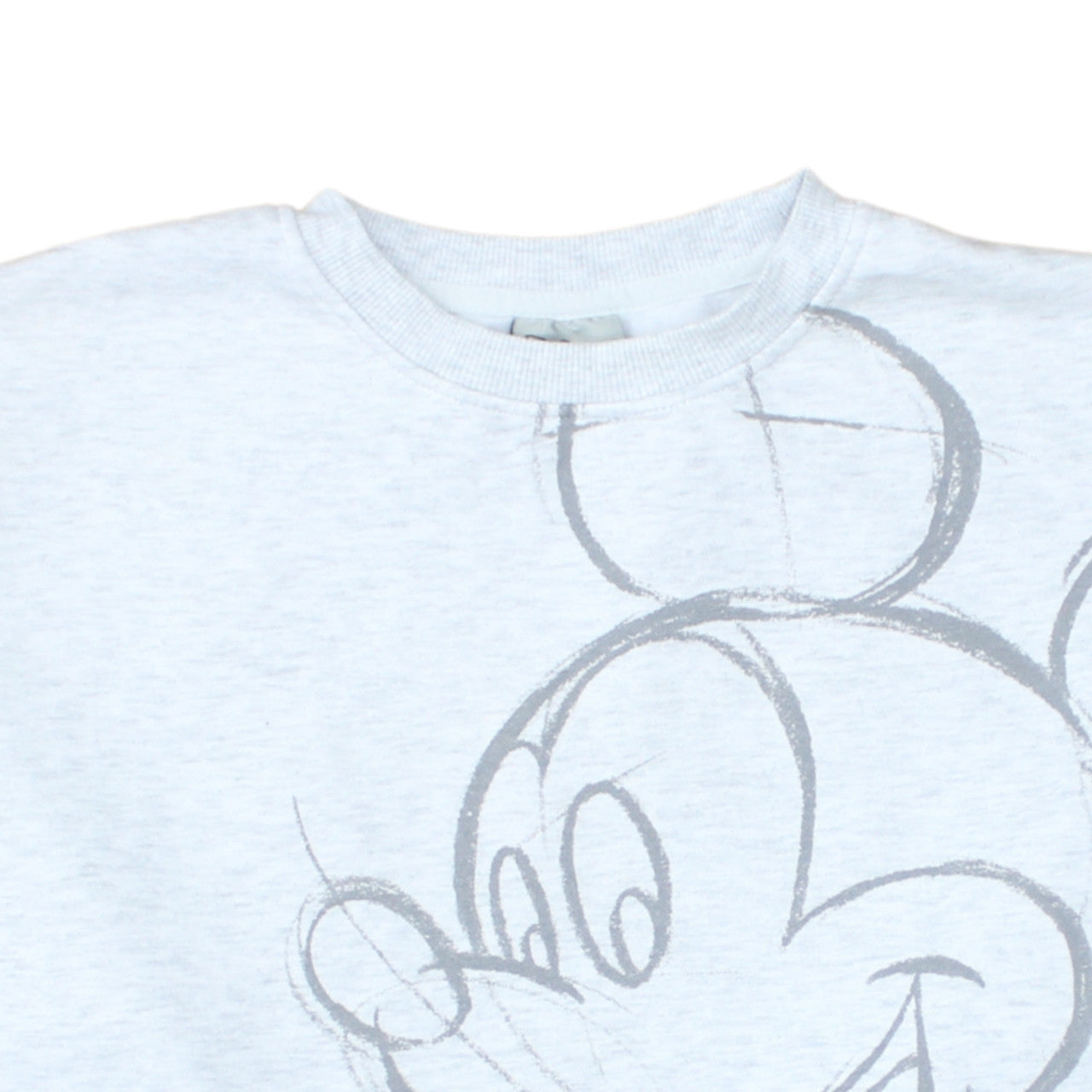 Disney Women Grey Mickey Mouse Graphic Pullover Sweatshirt S