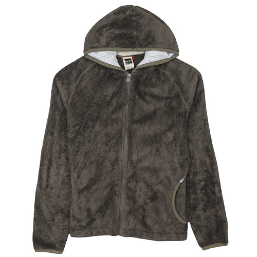 The North Face Womens Brown Full Zip Fleece Hoodie Size L