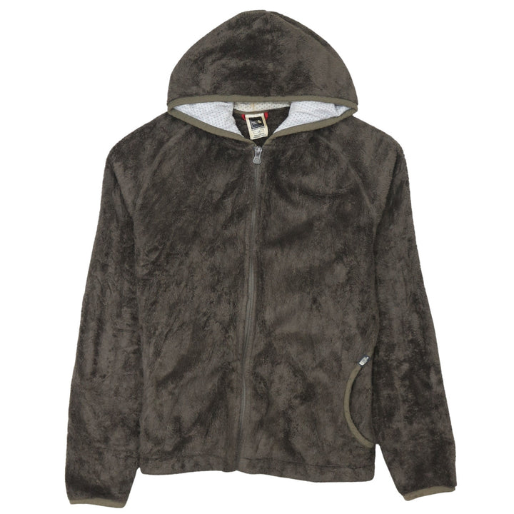 The North Face Womens Brown Full Zip Fleece Hoodie Size L