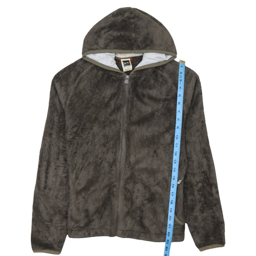 The North Face Womens Brown Full Zip Fleece Hoodie Size L