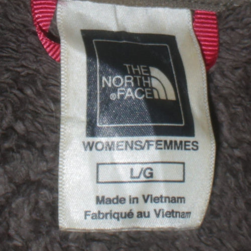 The North Face Womens Brown Full Zip Fleece Hoodie Size L