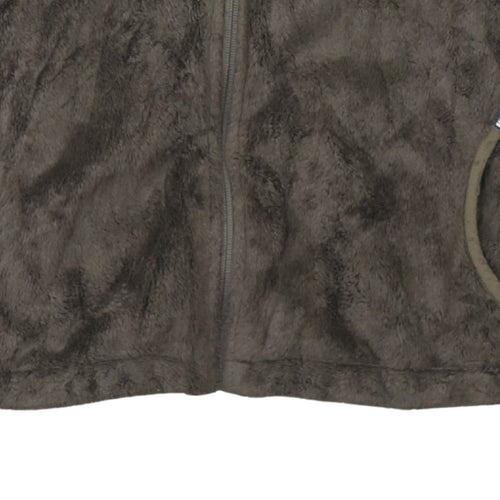 The North Face Womens Brown Full Zip Fleece Hoodie Size L