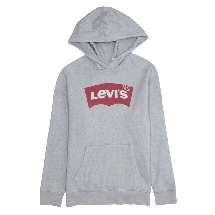 Levi's Men's Grey Pullover Hoodie S Classic Logo Sweatshirt