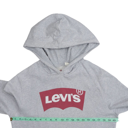 Levi's Men's Grey Pullover Hoodie S Classic Logo Sweatshirt