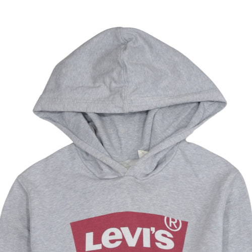 Levi's Men's Grey Pullover Hoodie S Classic Logo Sweatshirt