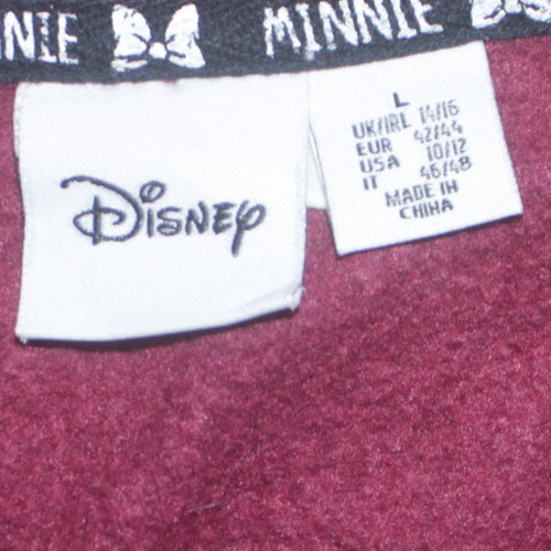 Disney Minnie Mouse Red Polka Dot Unisex Adult L Pullover Jumper