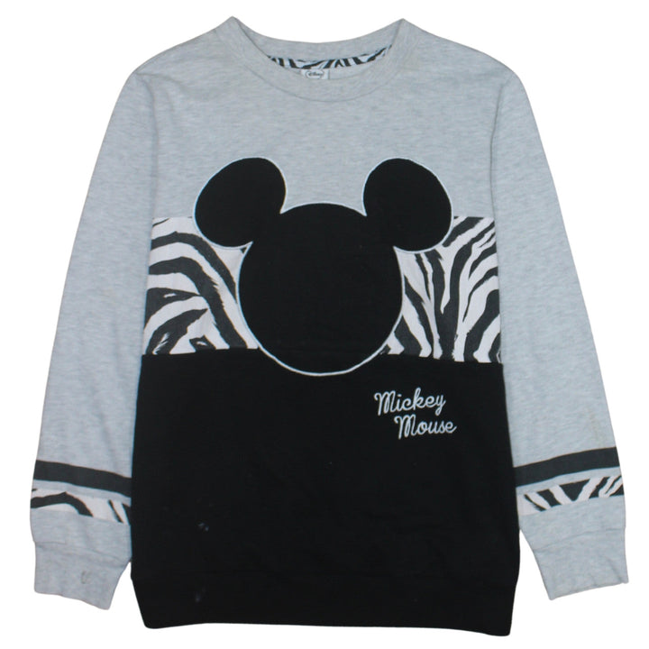 Disney at George Womens Grey & Black Mickey Mouse Sweatshirt Size M