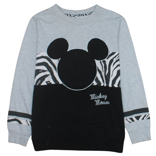 Disney at George Womens Grey & Black Mickey Mouse Sweatshirt Size M